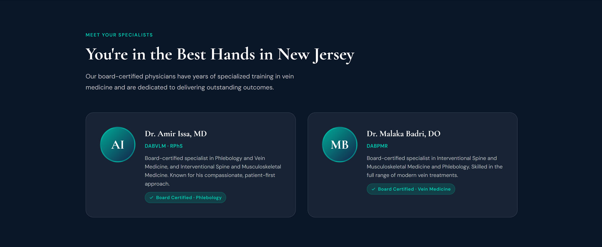 You're in the Best Hands in New Jersey