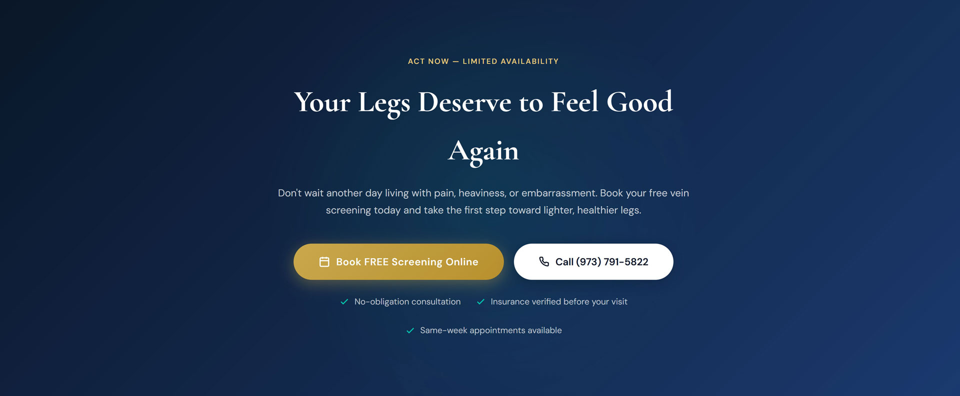 Your Legs Deserve to Feel Good Again